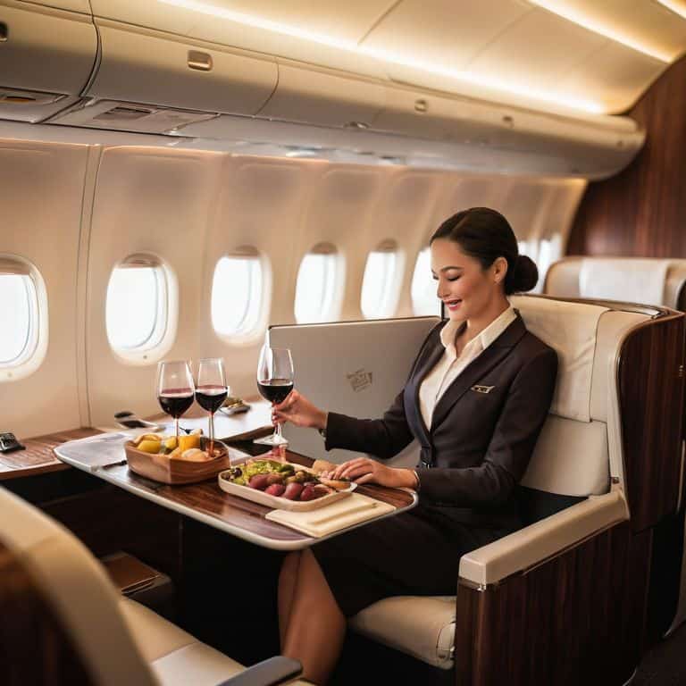 Business Class seating area