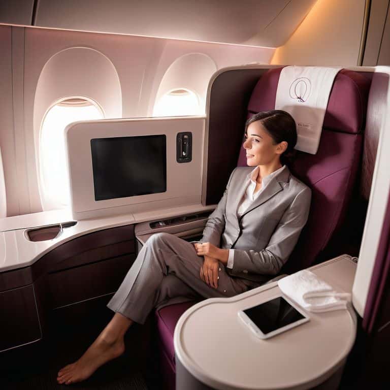 Qatar Airways QSuite business class seat