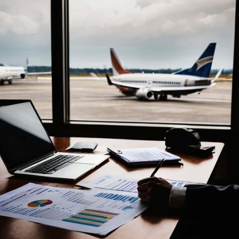 Decoding Airline Finances infographic