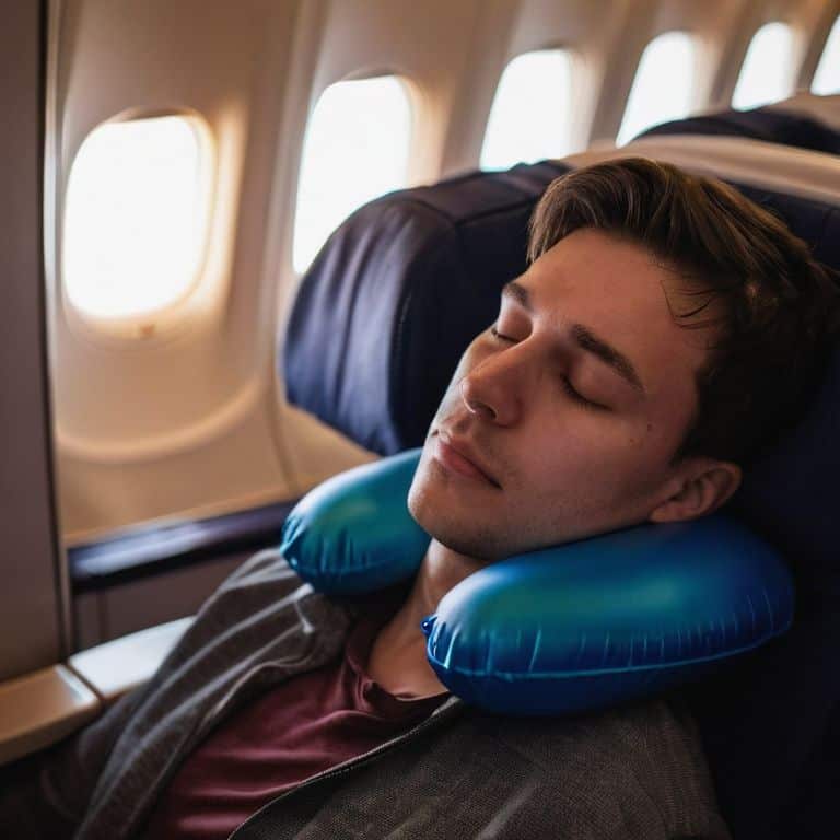 Key Features in Action travel pillow
