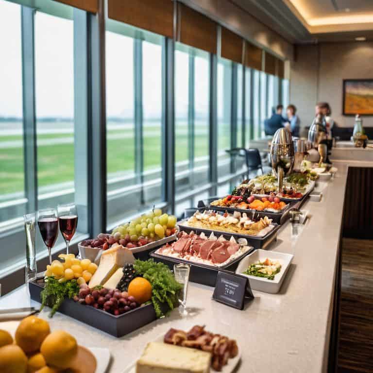 Best airport lounge food options