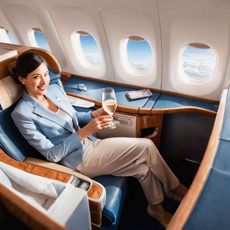 Emirates A380 business class review interior