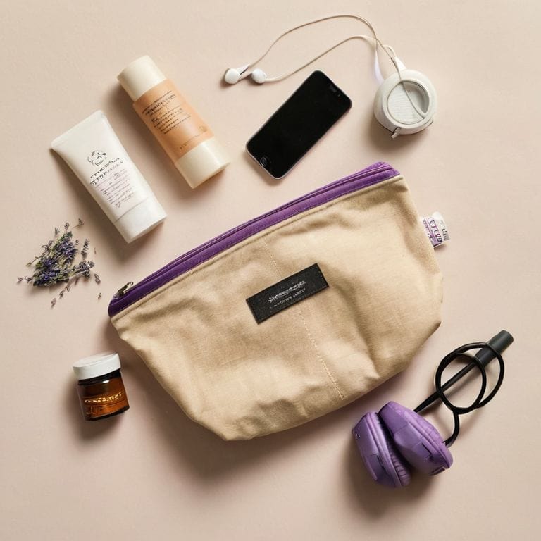 Essential items for in-flight comfort kit