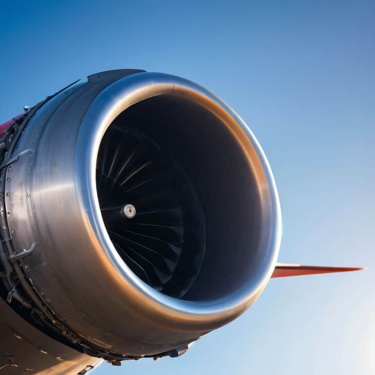 Jet engine thrust calculation diagram