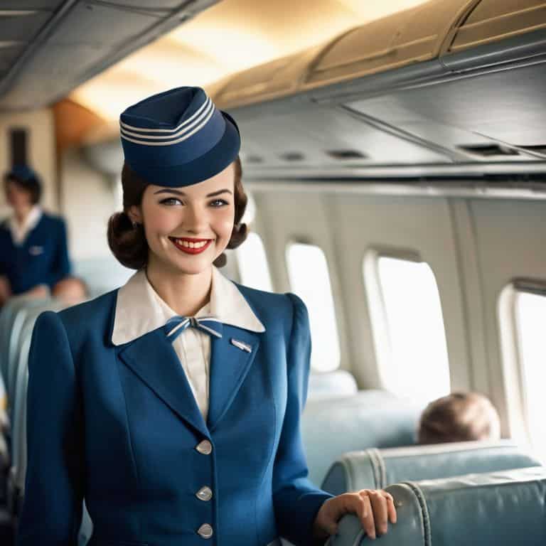 the history of flight attendant uniforms
