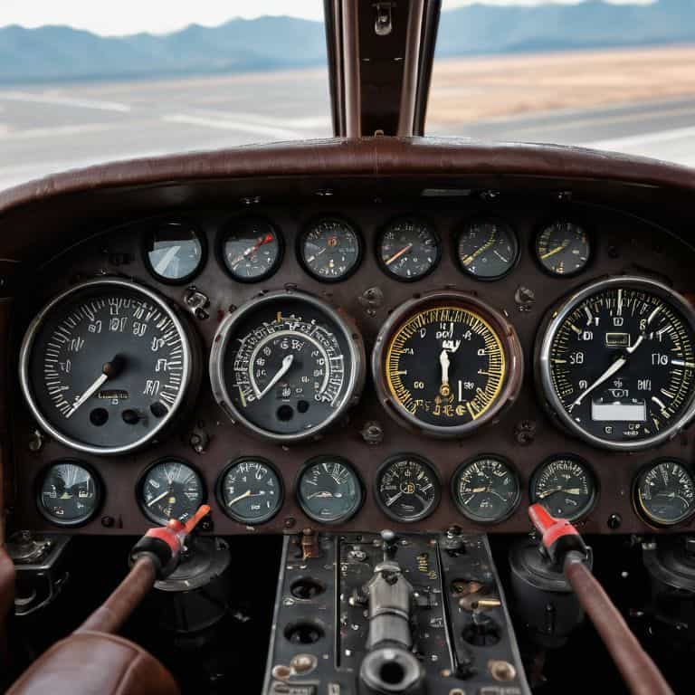 Traditional Gauges in Cockpit