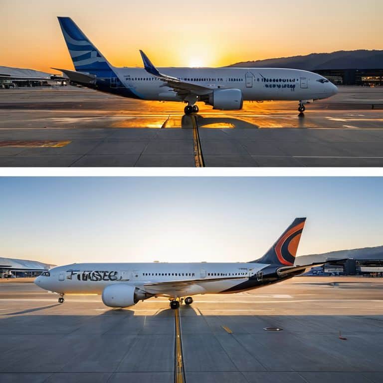 Wide-body vs narrow-body aircraft comparison