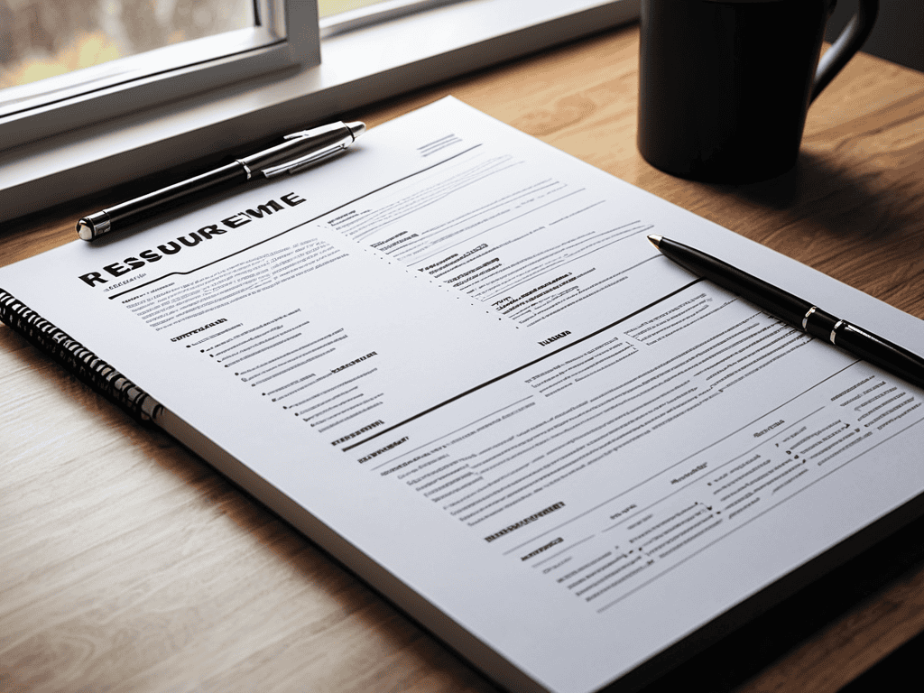 Crafting a Professional Resume example