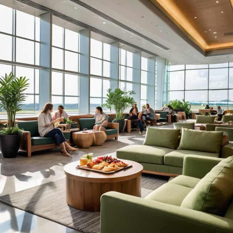 Clearing for Landing airport lounge