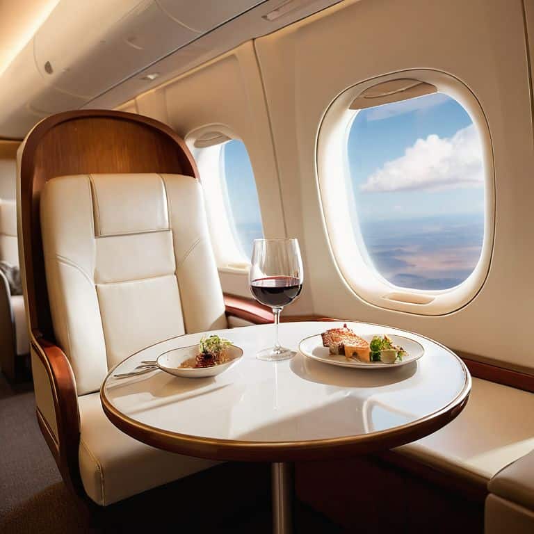 Reflections from 35,000 Feet in luxury