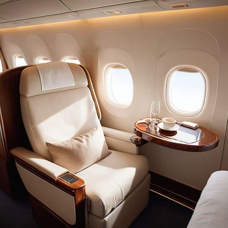 First class suite flying experience