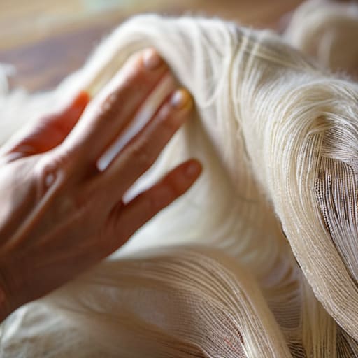 Nuno felting textures adding The Final Layer.