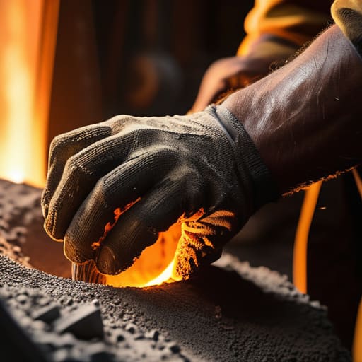Molten metal during The Final Pour.